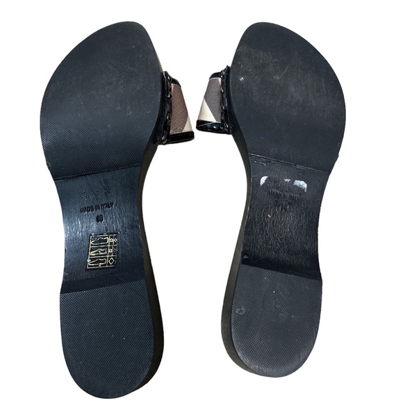 Authentic Burberry Sandals Clogs Black Used Condition Size 39 - Picture 4 of 8